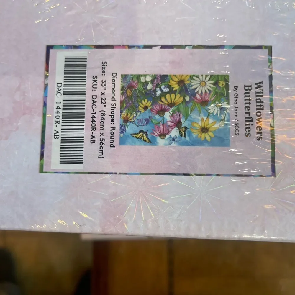 Wildflowers & Butterflies by Gina Jane diamond painting kit.